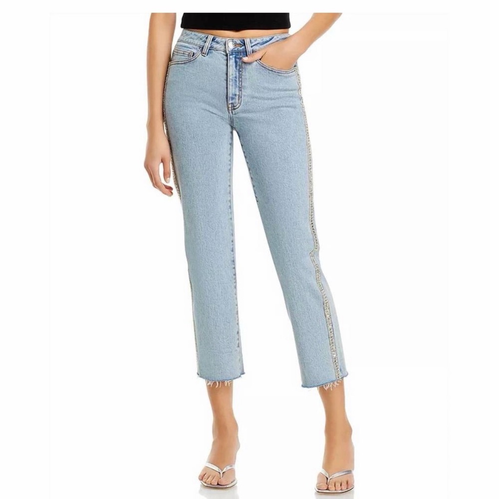 Generation Love NWT Baylor Denim Embellished Sparkle Jeans Size 24✨